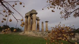Multi lens shooting of the ancient city of Corinth, Greece.