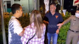 Furious locals punch drink driver following crash that killed motorcycle rider in Thailand