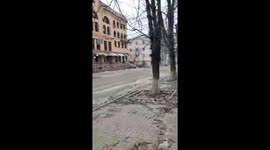 Ukrainian soldiers march through desolate Bakhmut