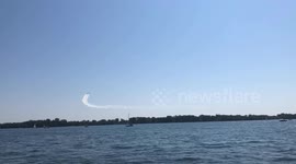 Toronto Airshow jet planes soar over lake Ontario