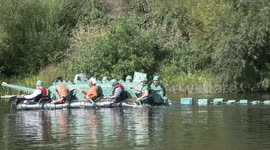 2023 RAFT RACE ON THE WYE AT MONMOUTH.