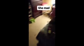 Jealous sibling so she wants to run away and asks for her clothes