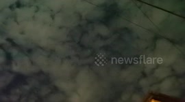 Bright green light in the night sky baffles locals in China