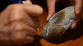 Skillful craftsman turns raw jade into dazzling art