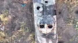 Ukrainian drone drops bomb into open hatch of Russian BMP with pinpoint precision