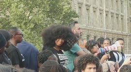 Assa Traore organises rally for brother who died in police custody after security officers cleared