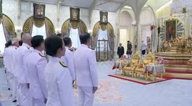 Thai new PM, cabinet sworn in before king