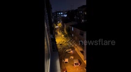 Vehicles swamped by deadly floodwater raging through Istanbul streets