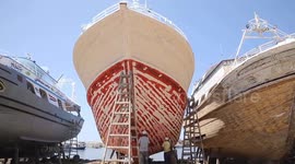 Egypt's coastal city gains fame in shipbuilding