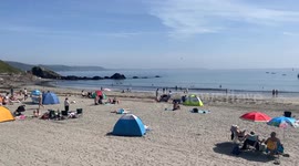 Brits flock to beaches as heatwave expected to bring hottest day of 2023