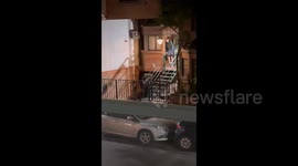 Garbage collectors gift mini uniform to young boy who waves to them every night
