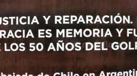 Chilean Embassy in Argentina inaugurates memorial in honor of victims of the dictatorship in Buenos Aires, Argentina