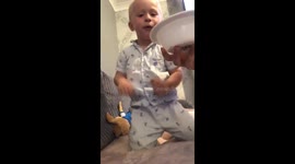 My two daughters gave Lenny the sweet challenge in which he completely fails.