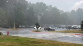 US: Microburst Storm Lashes Little Rock, Arkansas 3