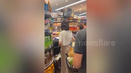 Panic buying seen as Typhoon Saola roared toward Hong Kong