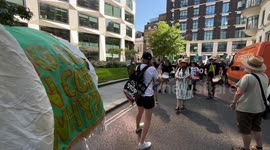 Climate activists protest against IPIECA's involvement in COP28