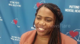 File Footage: Director of Youth Power Interviewed at Mental Health Summit in New York, USA