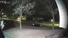 Stranger Runs off with Six Foot Snowman