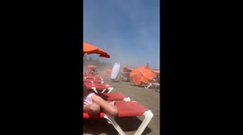 Wind Wreaks Havoc on Beach