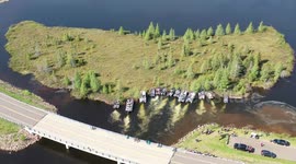 Relocating a Floating Bog on Lake Chippewa in Wisconsin