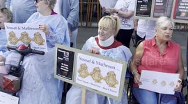 Protesters outside Scottish Parliament ask for public inquiry into