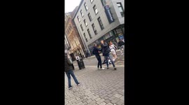 Fight in the middle of Birmingham Town centre