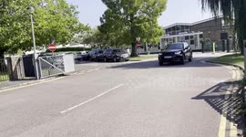 Education Secretary leaves the Anglo European School in Ingatestone, Essex, UK