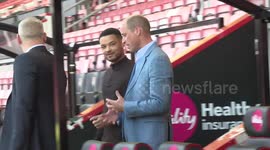 Prince William visits AFC Bournemouth to help tackle homelessness