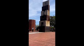 Gravity-defying feat: Shane Parkour's daring ascent in Cologne, Germany
