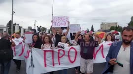 Cops Raid Clinic Where Medics Are Accused Of Selling Cancer Drugs On Black Market in Skopje, Macedonia