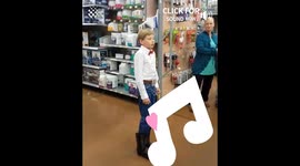 Boy Sings inside Walmart