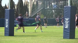 Scotland training ahead of the World Cup in Nice, France