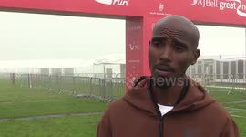 Interview With Mo Farah in Newcastle upon Tyne, UK