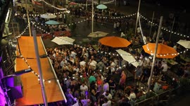 Brighton Beach in full party mode in September heat Wave 100's dance the night away
