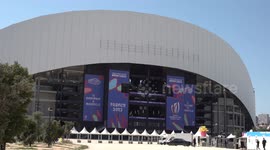 Fans gather in Marseille, France for England v Argentina
