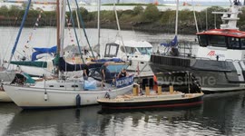 Thousands attend Belfast Maritime Festival encouraged by sunshine and a temperature of about 26C.