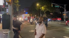 “Stonewall was a Riot” March Heads to Subway in New York, NY, USA