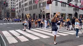 Labor Day Parade Takes Place in New York, NY, USA