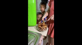 When Your Son Tries to Sneak a Bite