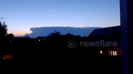 Massive Supercell thunderstorm right now, over Evesham, UK
