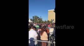 Fans queue in sweltering heat for Ed Sheeran's Las Vegas concert, only to be told its postponed