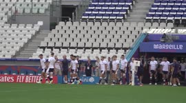 Scotland train ahead of first World Cup fixture against South Africa in Marseille, France