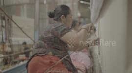 Women Working on Carpet Factory in Kathmandu, Nepal