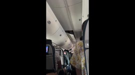 Ceiling Panel Fail On Airplane