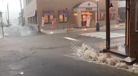 Japan: Heavy Rain Causes Flooding In Hokkaido