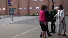 Keir Starmer joins debate club at Sydney Russell School in Dagenham, UK