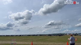 Woman working the ice cream truck at 'Thunder over Michigan' goes into panic mode after witnessing a TERRIFYING crash