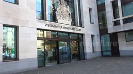 Outside Westminster Magistrates Court with Daniel Khalife in court on 11 September 2023