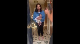 Woman leaves friends & family in pure astonishment with her surprise return home