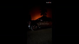 McDougall Creek wildfire in West Kelowna set the night alight *Forest Wildfire*